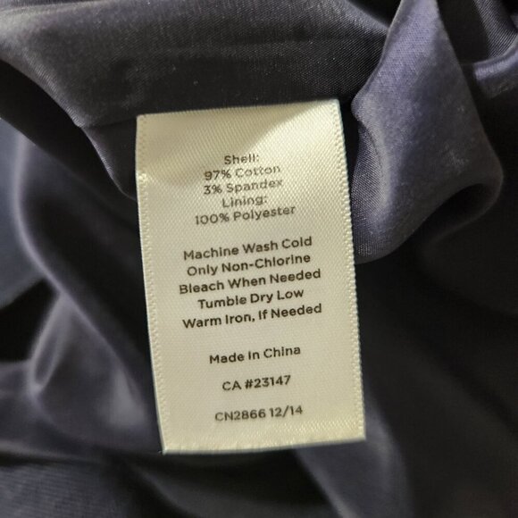 Talbots Women's Size 4 Navy Red Bandana Print Side Zip Lined Stretch Mini Skirt - Picture 12 of 12